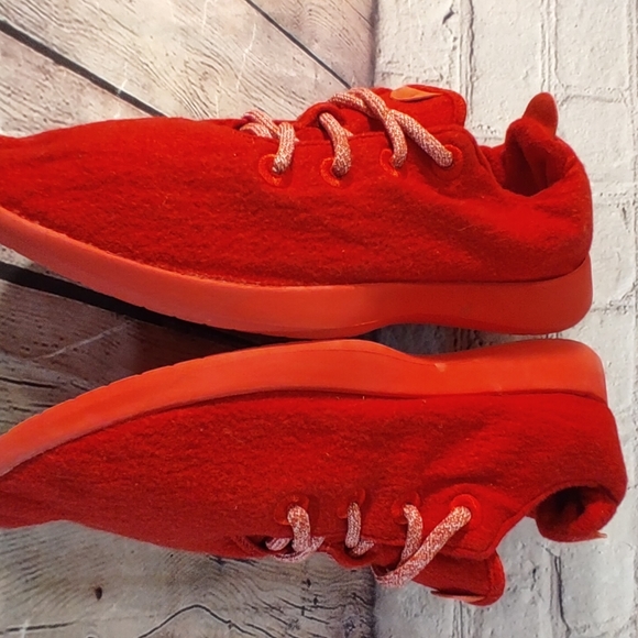 Allbirds Size 12 Men's Red Wool Runners - Picture 6 of 11